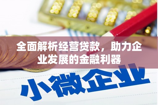 南芬全面解析经营贷款，助力企业发展的金融利器