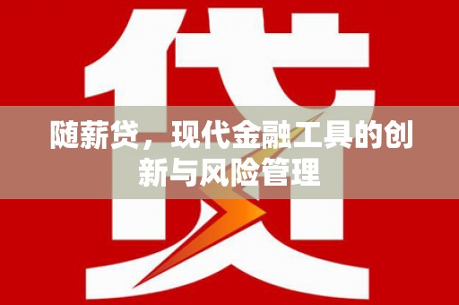 南芬随薪贷，现代金融工具的创新与风险管理