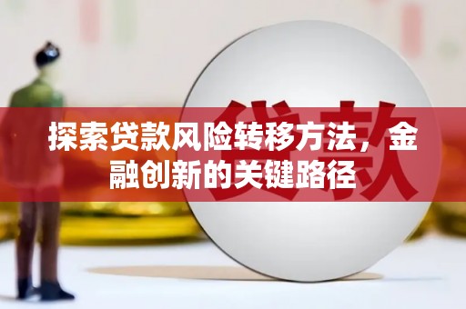 南芬探索贷款风险转移方法，金融创新的关键路径
