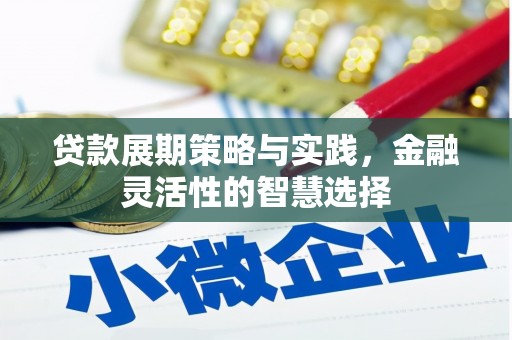南芬贷款展期策略与实践，金融灵活性的智慧选择