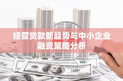 南芬经营贷款新趋势与中小企业融资策略分析